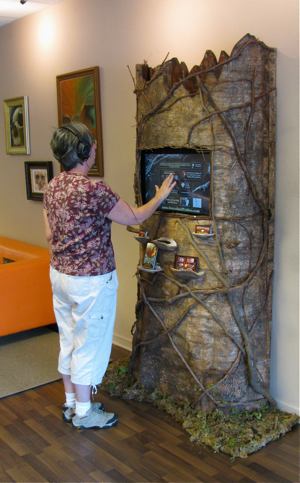 rustic kiosk, touch screen kiosk